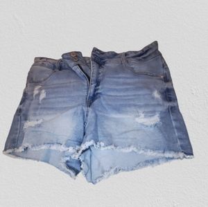 Fringe Denim Shorts